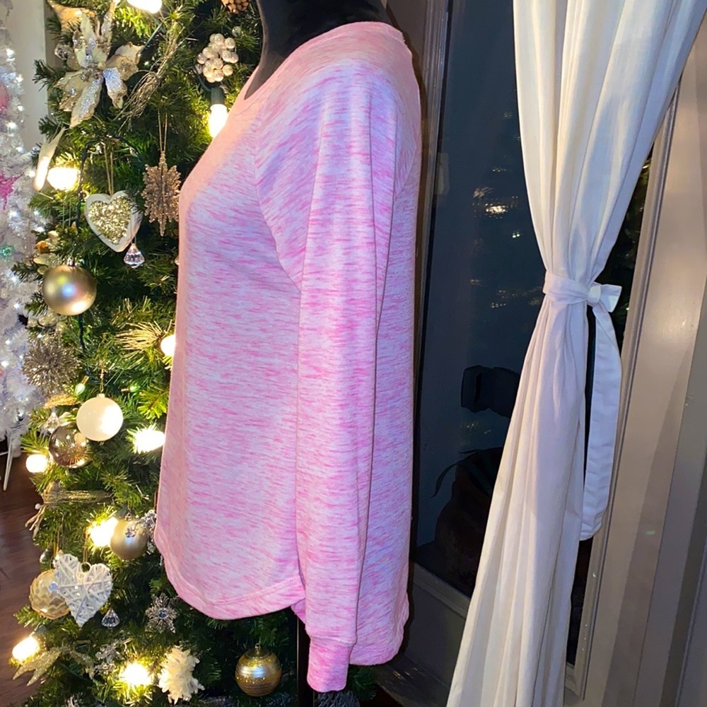 Xhilaration pink longsleeve sweatshirt women’s XS sweater top sleepwear casual​ - Picture 3 of 8